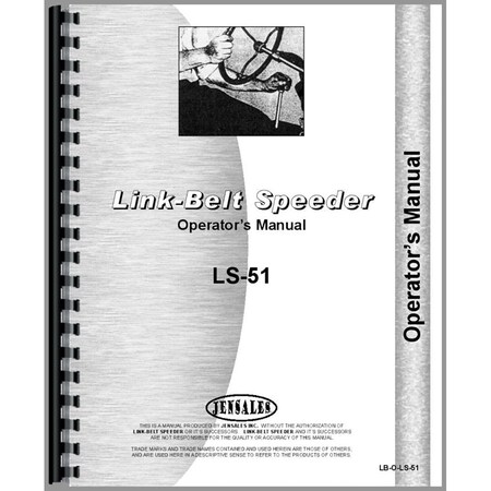 Link Belt Speeder LS-51 Industrial/Construction Operators Manual